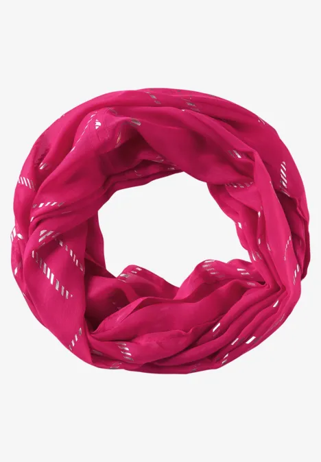Écharpe tubulaire avec imprimé alu cosy coral