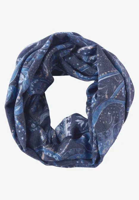 Loop à imprimé cosy night sky blue