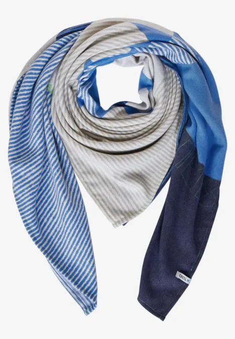 Foulard avec imprimé water blue