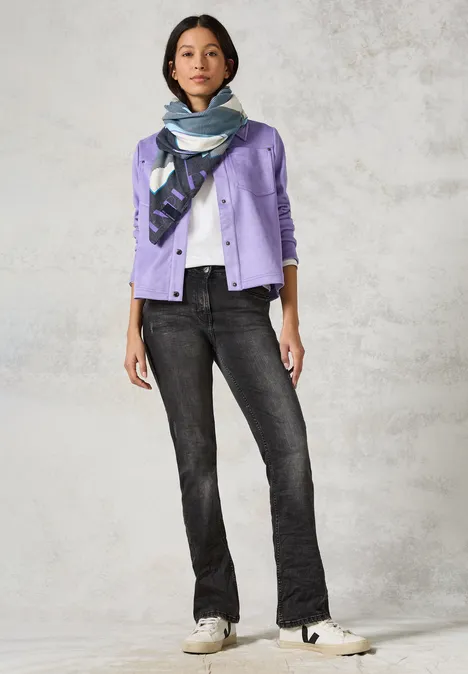 Bedrucktes Tuch dark navy blue