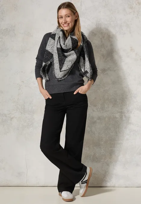 Bouclé Halstuch Black