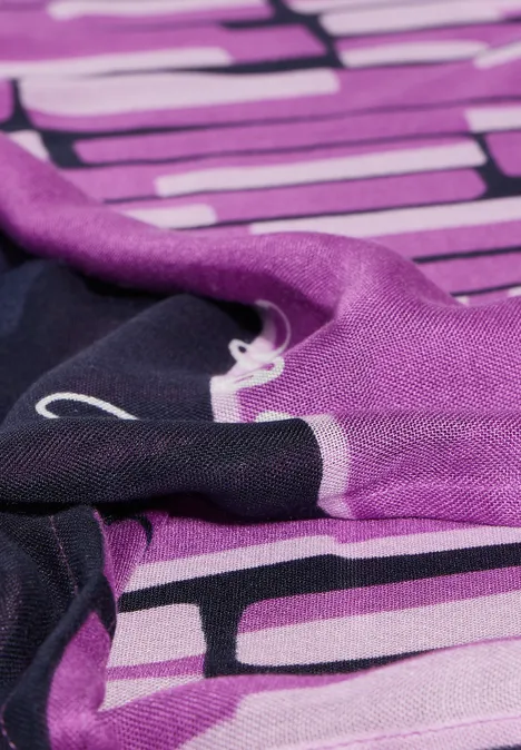 Foulard loop imprimé iced violet