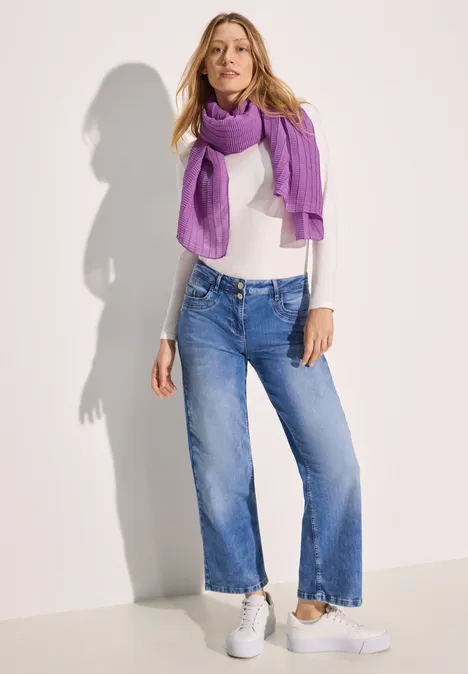Plissée-Schal iced violet