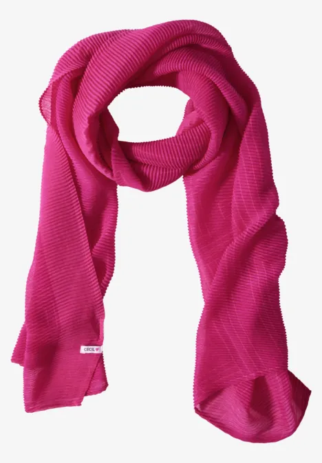 Bedrukte sjaal jewel pink