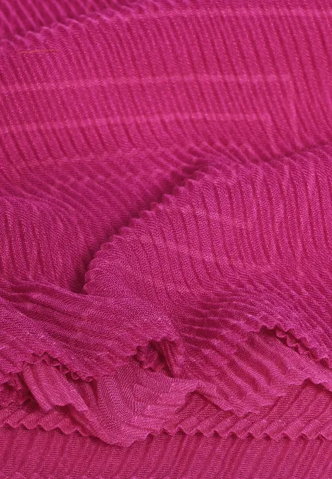 Bedrukte sjaal jewel pink