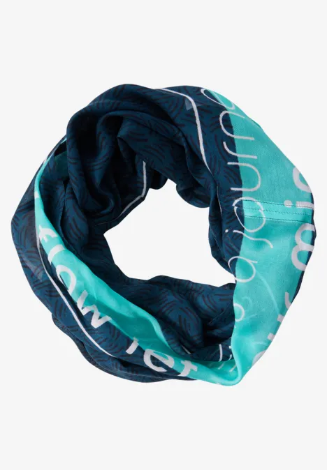 Bedruckter Loop Schal atlantic green