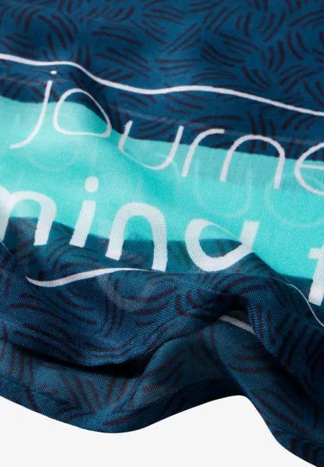 Bedruckter Loop Schal atlantic green