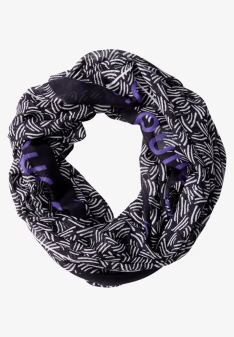 Bedruckter Loop Schal deep charcoal grey