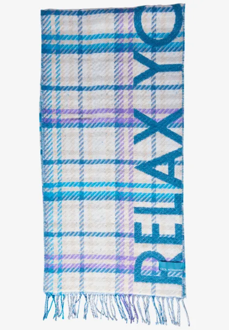 Jaquard-Schal celestial aqua blue