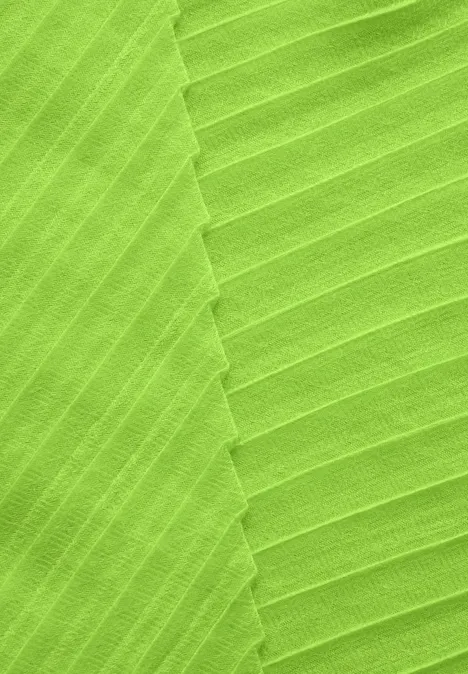 Plissée-Schal citrus lime