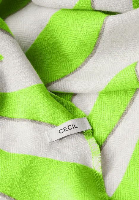 Kuscheliges Dreieckstuch citrus lime