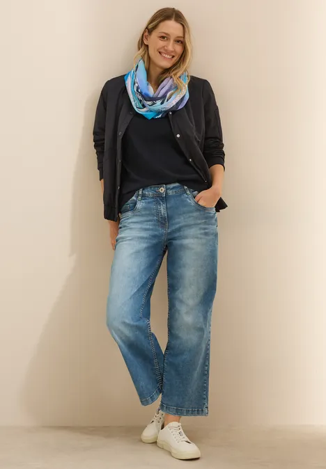 Loop Schal mit Foliendetails dark navy blue