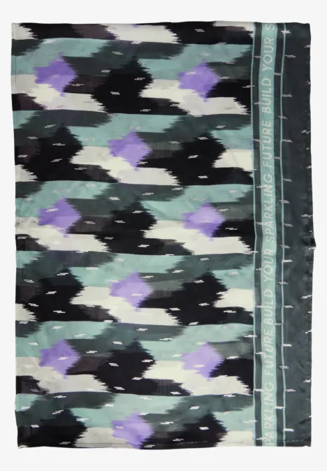 Loop-Schal mit Folienprint active khaki