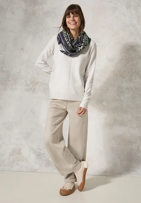 Loop-Schal mit Print Black