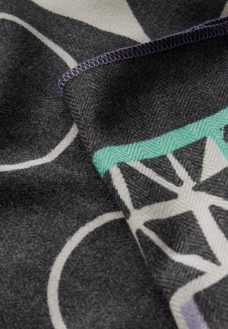 Loop-Schal mit Print Black