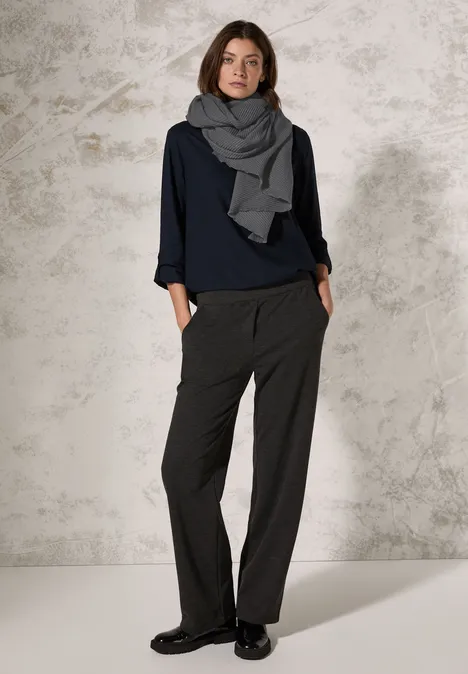 Plissée-Schal platinum grey mel.