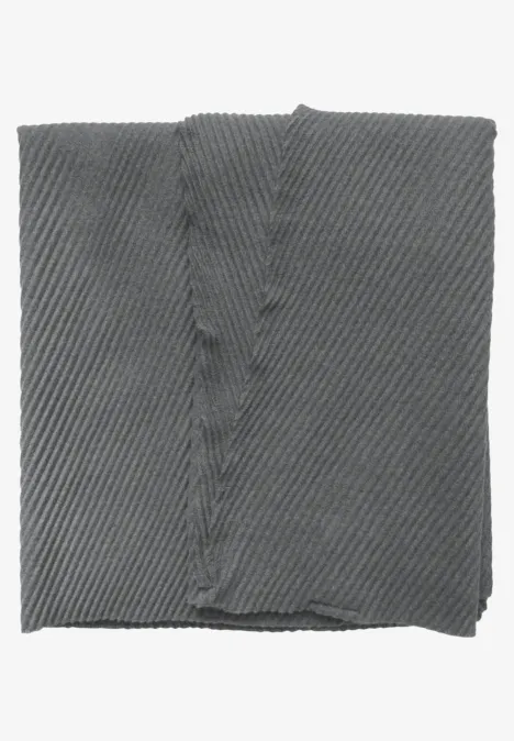 Plissée-Schal platinum grey mel.
