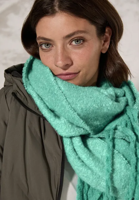 Jaquard Schal aventurine green