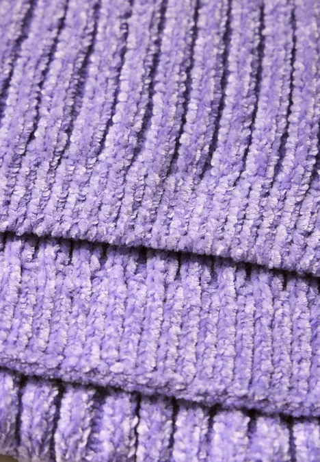 Chenille Schal gentle lilac