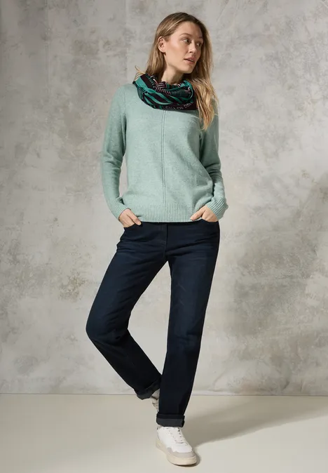Bedruckter Loop Schal aventurine green