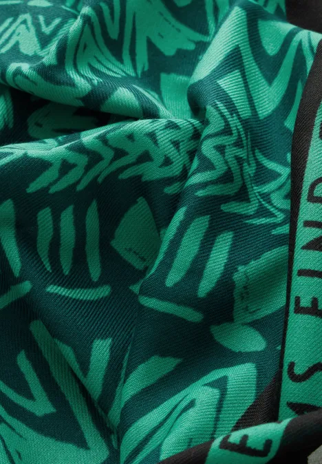Foulard loop imprimé aventurine green