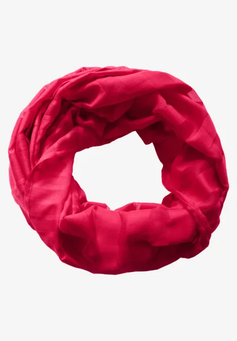 Foulard loop rayé granita red