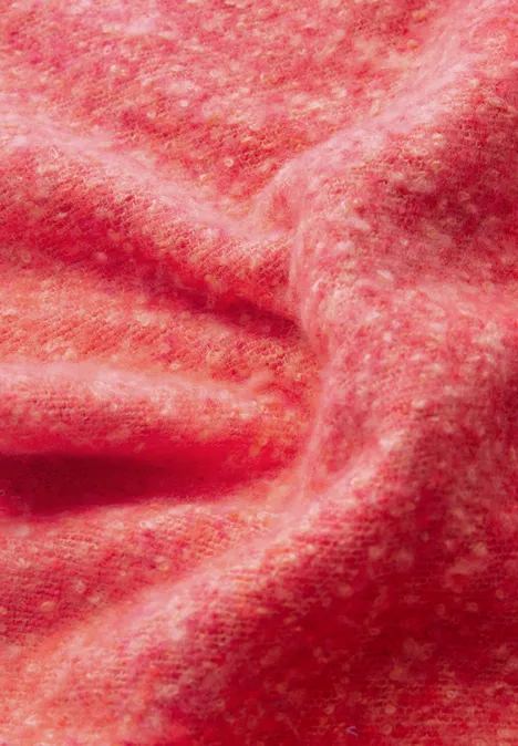 Écharpe douillette en jacquard granita red