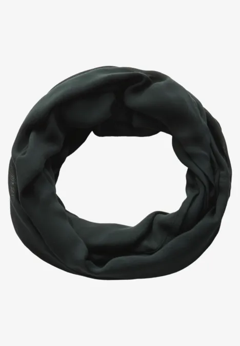 Sjaal met lus in effen kleur ink green