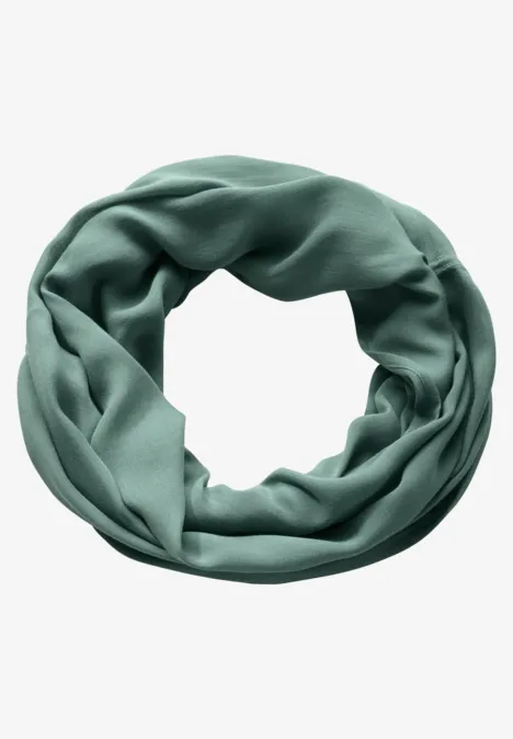 Sjaal met lus in effen kleur jewel green