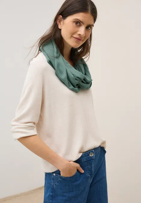 Écharpe loop en couleur unie jewel green