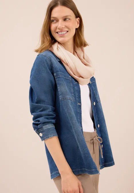 Loop Schal in Unifarbe oat milk beige