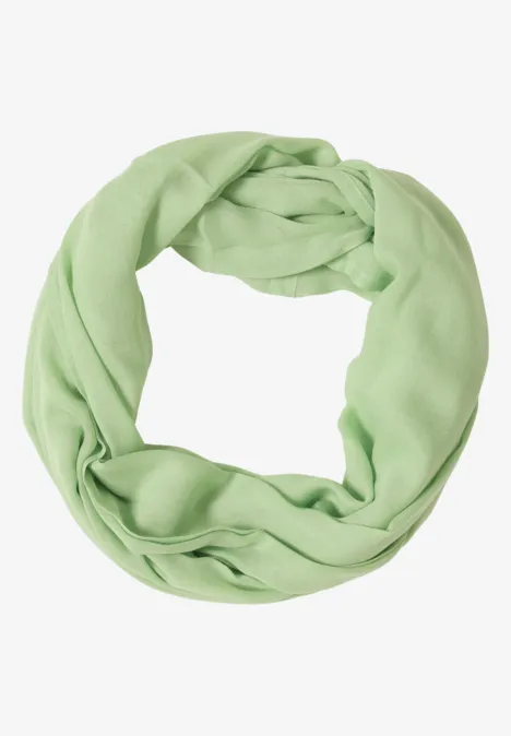 Loop Schal in Unifarbe bamboo green