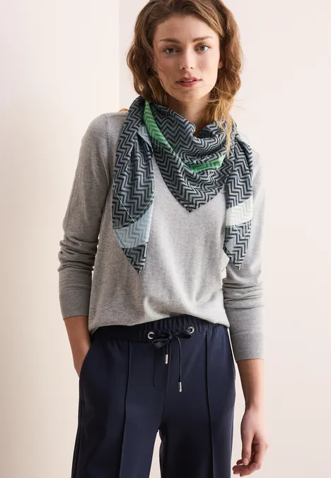 Gemustertes Tuch universal blue
