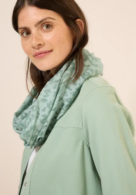 Loop in Ausbrenner-Optik matcha green