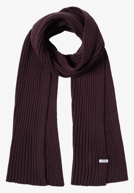 Strickschal dark plum
