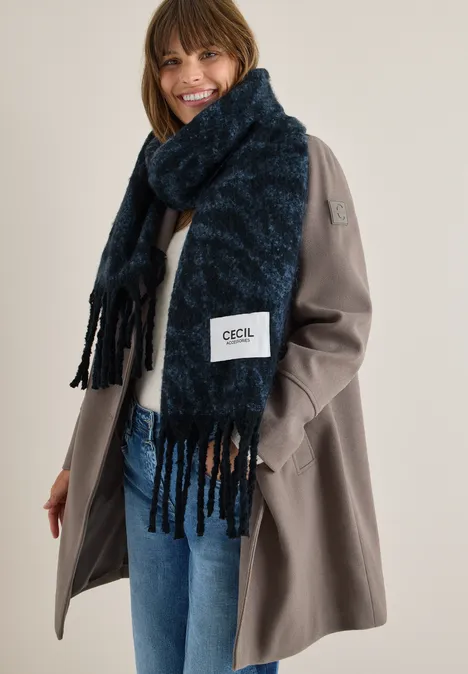 Kuscheliger Schal dark navy blue