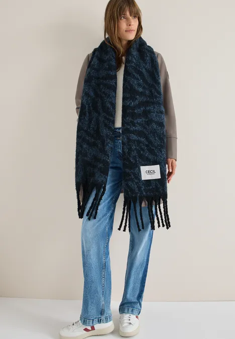 Kuscheliger Schal dark navy blue