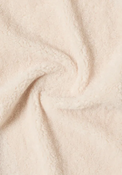 Pluszowy szalik teddy vanilla white