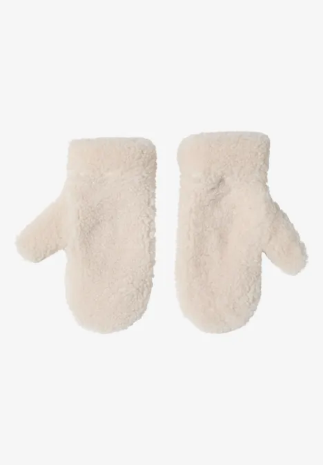 Teddy Fäustlinge teddy vanilla white