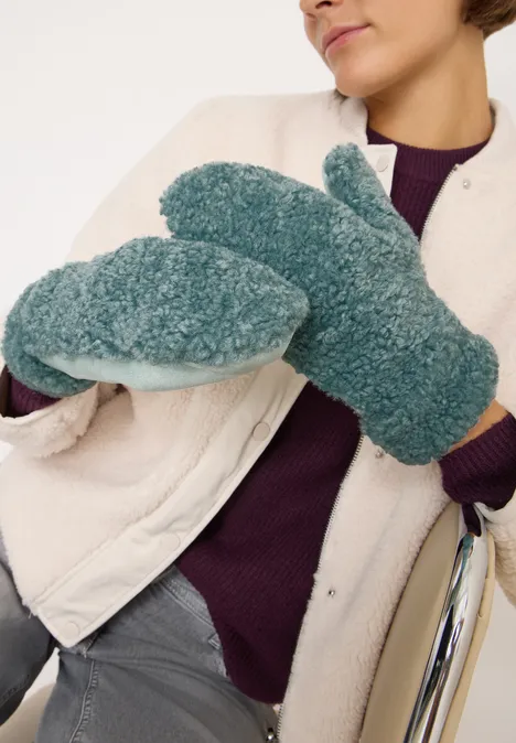 Teddy Fäustlinge ice hill green