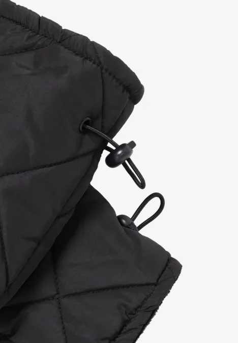 Gefütterte Fäustlinge Black