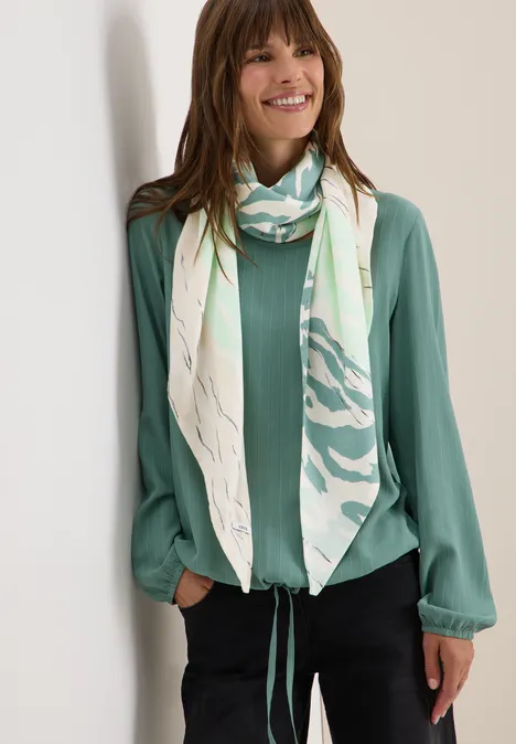 Tuch mit Folienprint jewel green