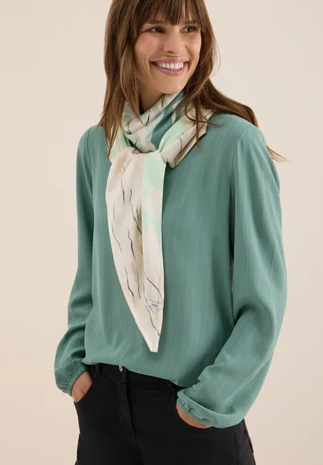 Tuch mit Folienprint jewel green