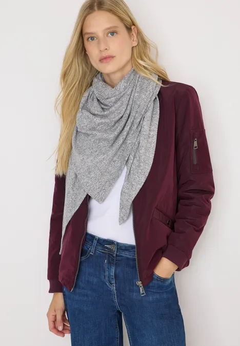 Kuscheliges Dreieckstuch flint grey melange