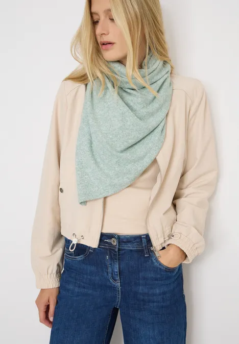 Kuscheliges Dreieckstuch jewel green melange