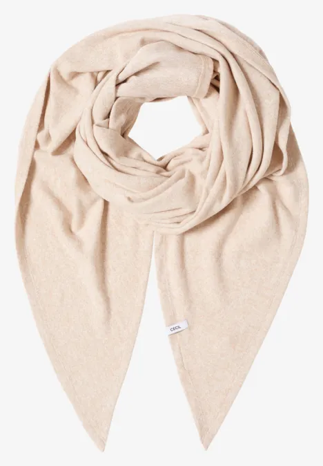 Kuscheliges Dreieckstuch sandalwood beige melange