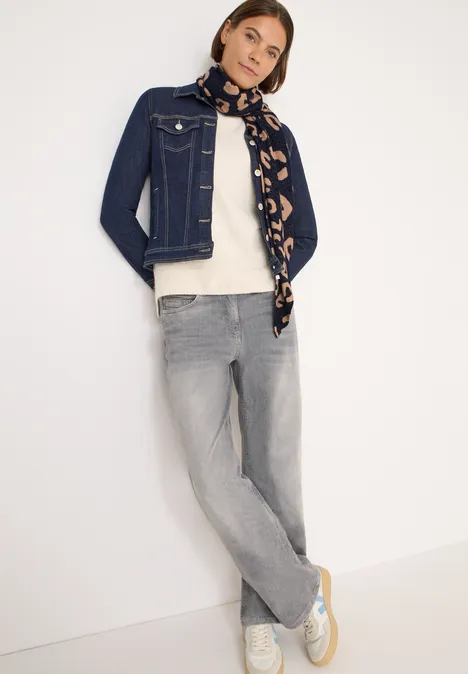 Kuscheliges Dreieckstuch urban dark blue melange