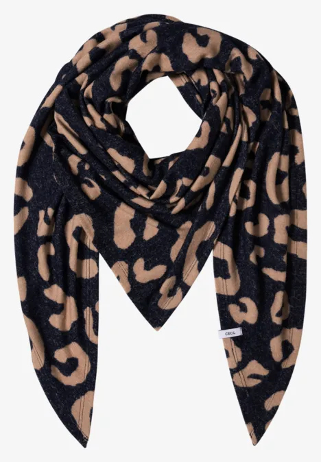 Kuscheliges Dreieckstuch urban dark blue melange