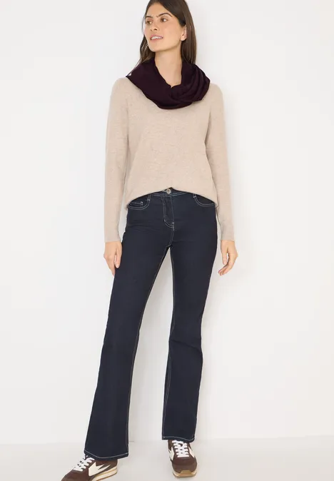 Loop Schal eggplant red