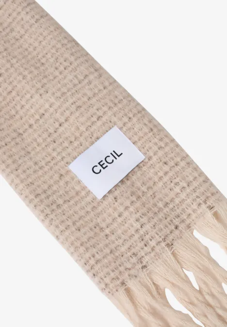 Gezellige sjaal sandalwood beige melange